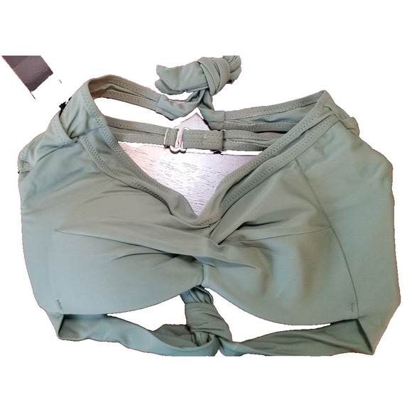 Tempt Me - Women’s Olive Green 2 Piece Bikini Swim Suit Swimwear Bathing SZ Sm - Picture 4 of 11